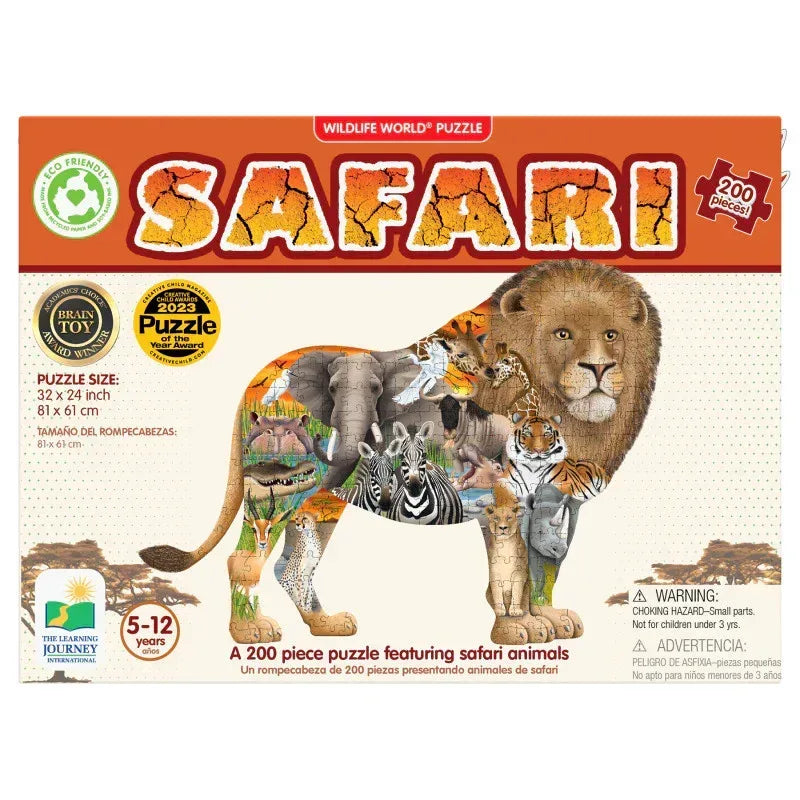 Wildlife World - Safari Puzzle, 200 Pieces