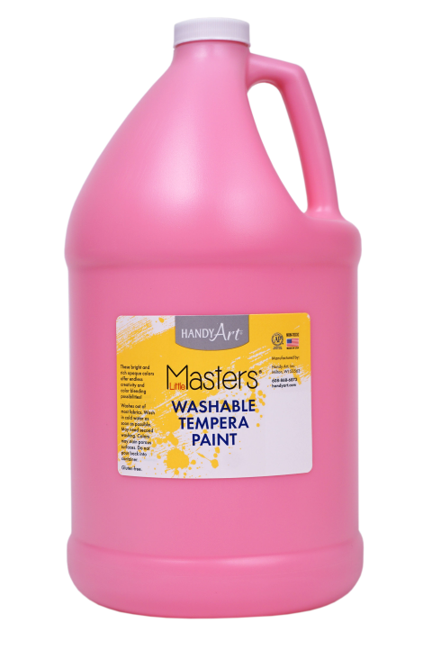 Handy Art Little Masters Washable Tempera Paint Gallon (HAN2147) Pink