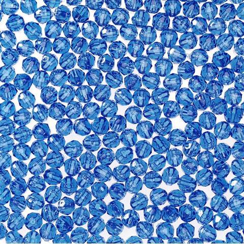 8mm Faceted Beads – Transparent Dark Blue – 900 Piece Value Pack (21617)