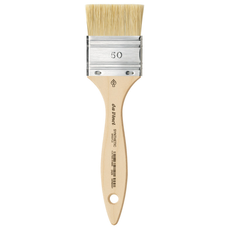 SYNTHETIC Mottler Brush, Natural Hog, Acrylic & Oil, Flat, Series 2429, Size 50