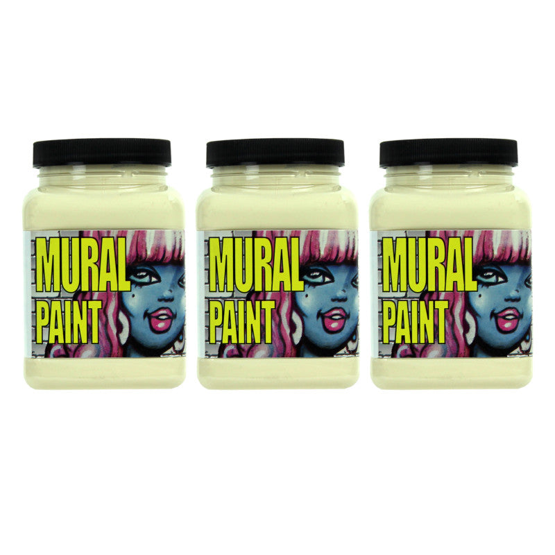 Mural Paint, Pint, Sand (Unbleached Titanium), Pack of 3
