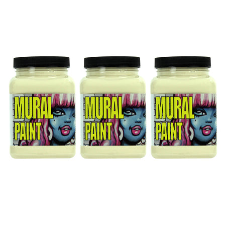 Mural Paint, Pint, Sand (Unbleached Titanium), Pack of 3