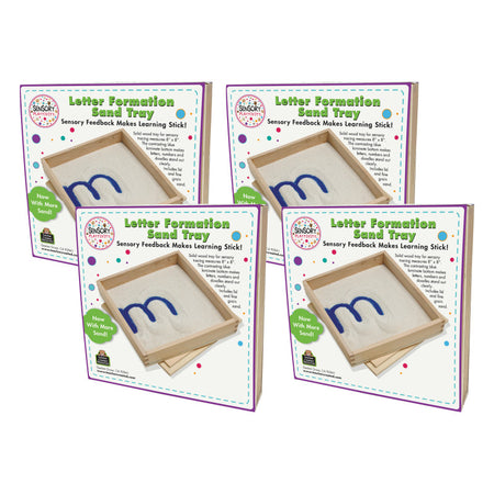 Letter Formation Sand Tray, 8" x 8", Pack of 4