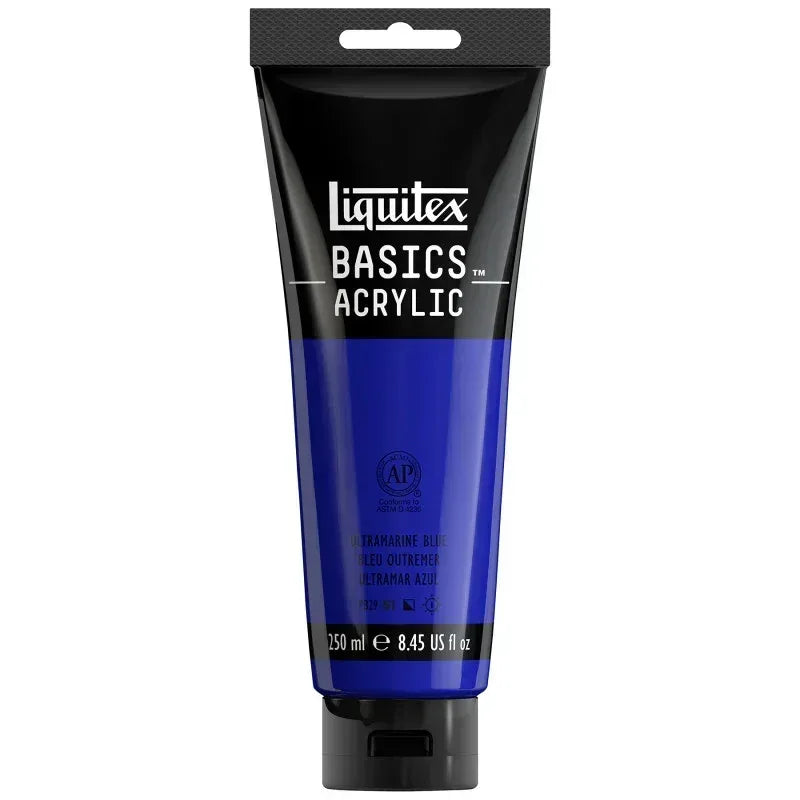 BASICS Acrylic Paint, 250 mL, Tube, Ultramarine Blue