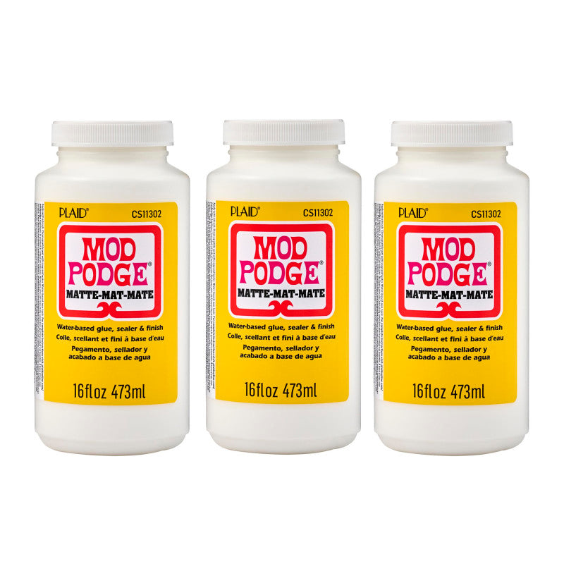 Decoupage Glue, Matte 16oz., Pack of 3