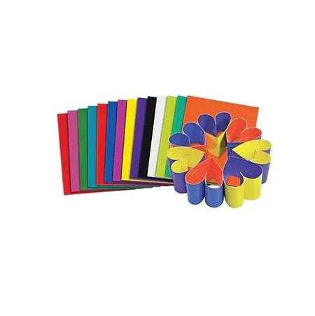 Roylco Double Colored CardStock, 8" x 9", Assorted Colors, Pack of 100, R22052