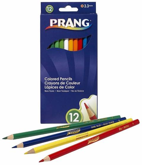 Prang Thick Core Colored Pencil Set, 3.3 Millimeter Cores, 7 Inch Length, 8 Pencils, Assorted Colors (DIXX22080)