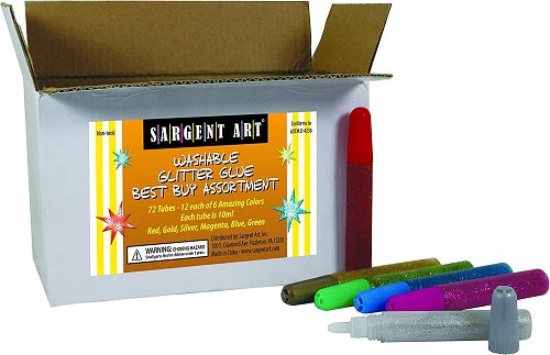 Sargent Art 72 Count Classic Glitter Tubes Set 22-1895
