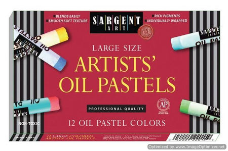 Sargent Art Jumbo Oil Pastels 12 - Count 22-2015