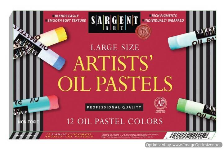 Sargent Art Jumbo Oil Pastels 12 - Count 22-2015