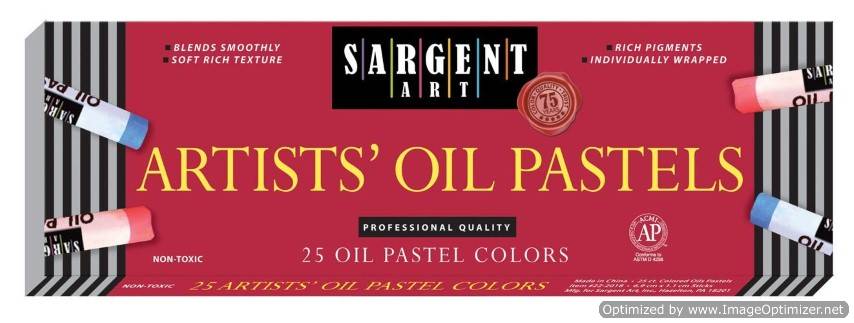 Sargent Art 25 Count Oil Pastels, Assorted 22-2018