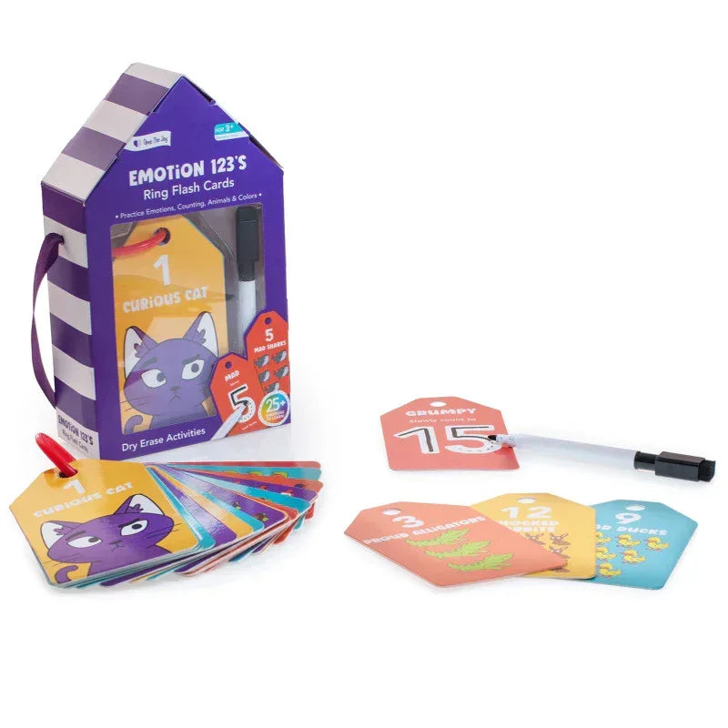 Dry Erase Flash Cards - Emotions 123's