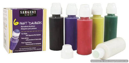 Sargent Art 22-5922 Tempera Paint Markers - set of six 1 oz. bottles