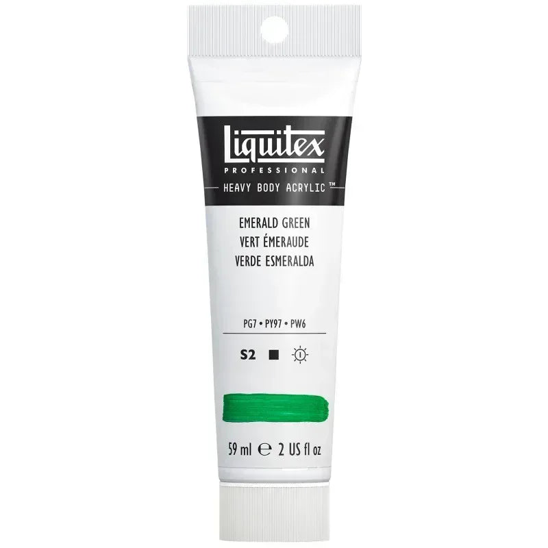 Professional Heavy Body Acrylic Paint, 59 mL Tube, Emerald Green
