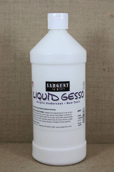 Sargent Art® Extra Thick Liquid Gesso Acrylic Undercoat, 16 oz.