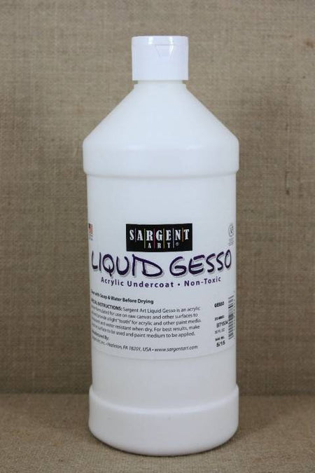 Sargent Art® Extra Thick Liquid Gesso Acrylic Undercoat, 16 oz.