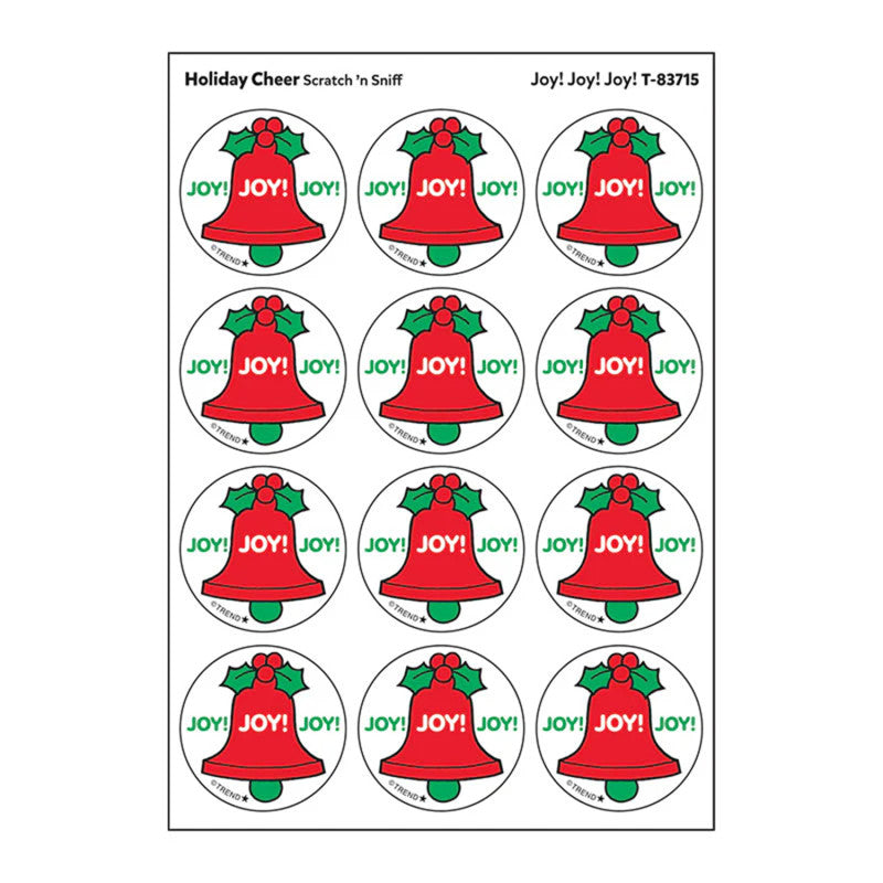 Joy! Joy! Joy!/ Holiday Cheer Scent Stickers, 24 ct.