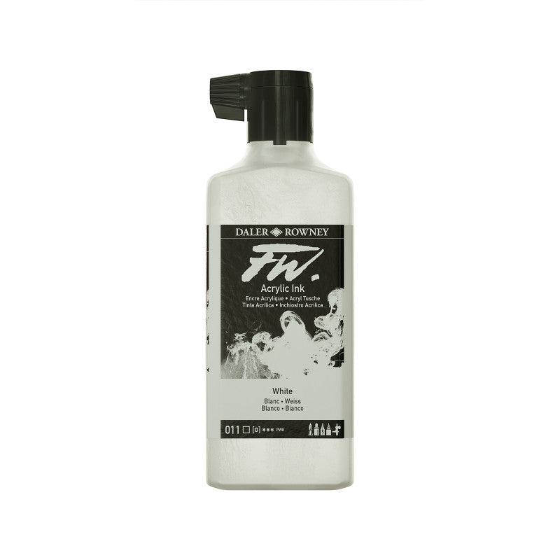 FW Acrylic Ink, White, 180 mL