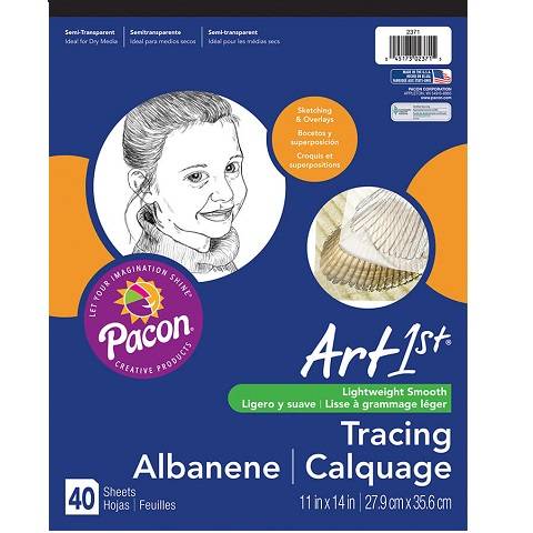 PACON, ART1ST TRACING PAD 11" X 14" 40 SHEETS, 2311