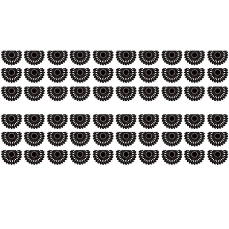 Black and White Fiesta Die-Cut Border Trim, 35 Feet Per Pack, 6 Packs