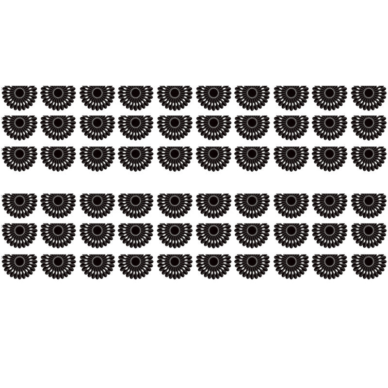 Black and White Fiesta Die-Cut Border Trim, 35 Feet Per Pack, 6 Packs