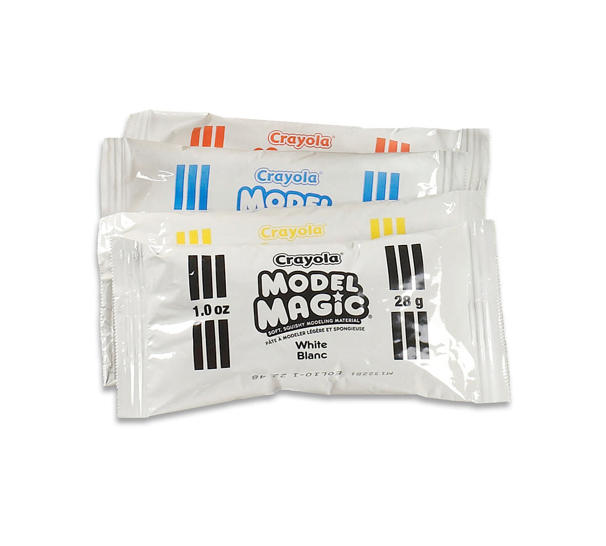 Crayola® Model Magic® Classpack, 75 count, (21 White, 18 Red, 18 Blue, 18 Yellow 1 oz.) (BIN23-6002)