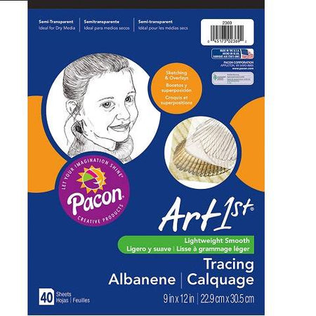 PACON, ART1ST TRACING PAD 9" X 12" 40 SHEETS, 2369