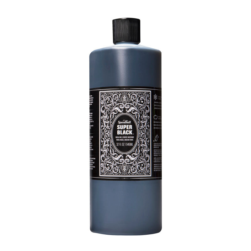 Super Black India Ink, 32 oz