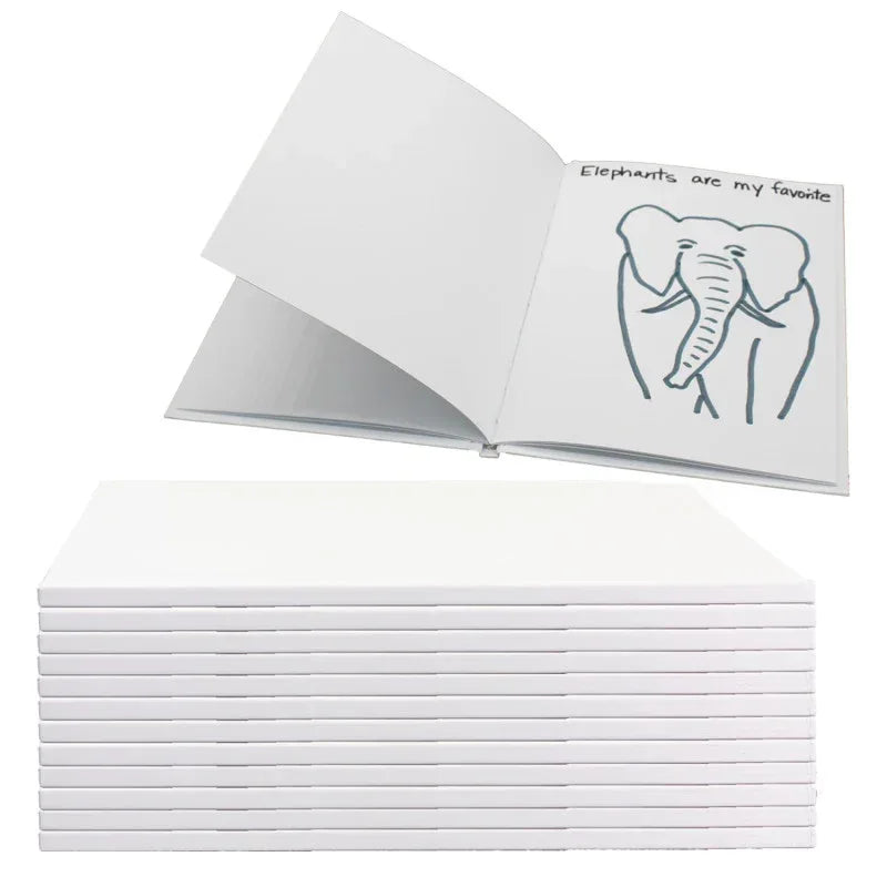 Hardcover Blank Book, 8-1/2" x 11" Portrait, Class Pack 12