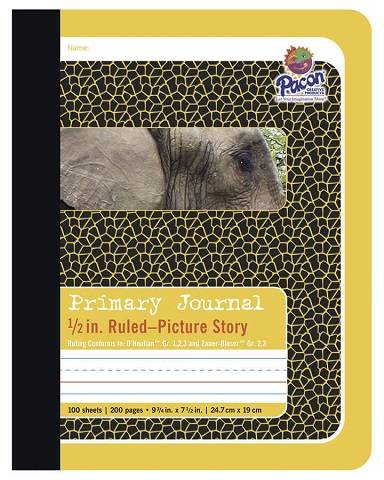 PACON COMPOSITION BOOK, YELLOW ELEPHANT 9.75" X 7.5" YELLOW ELEPHANT 200 PAGES