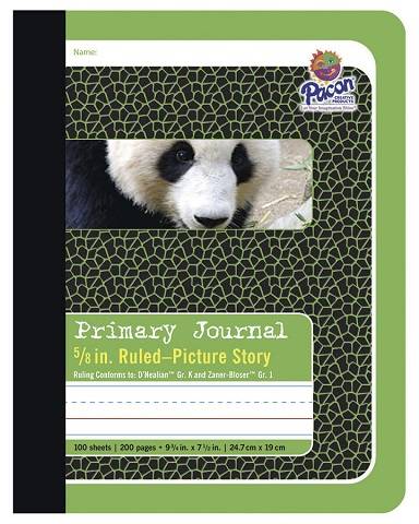 PACON COMPOSITION BOOK, GREEN PANDA 9.75" X 7.5" GREEN PANDA 200 PAGES