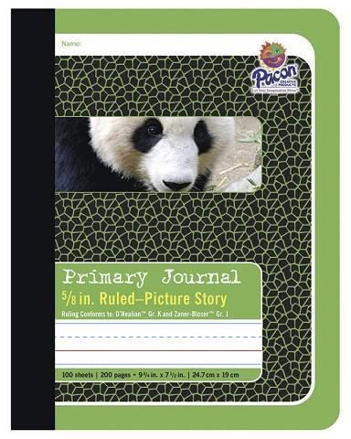 PACON COMPOSITION BOOK, GREEN PANDA 9.75" X 7.5" GREEN PANDA 200 PAGES
