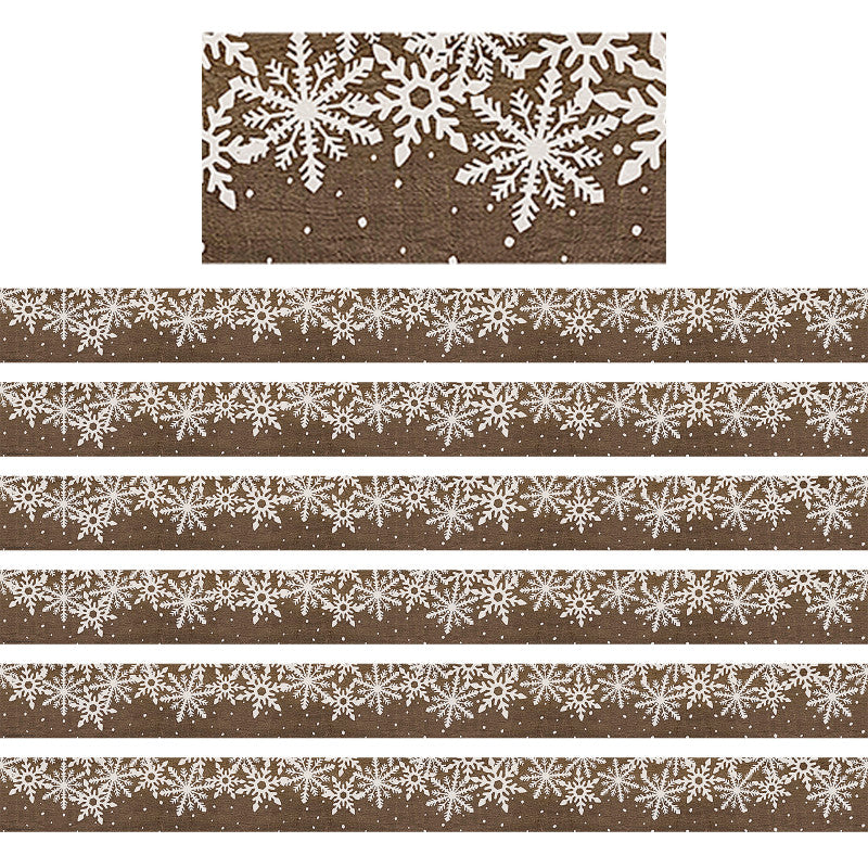 Home Sweet Classroom Winter Straight Border Trim, 35 Feet Per Pack, 6 Packs