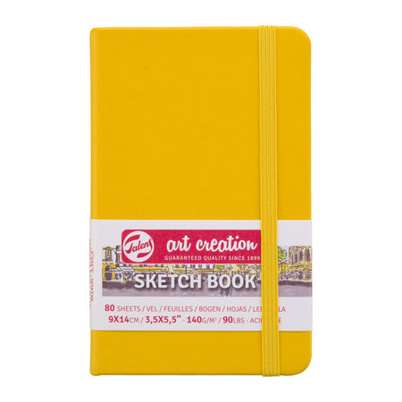 Sketchbook, 80 Sheets, 90lbs, Golden Yellow Cover, 3.5" x 5.5" 243f72b62b9e865006202a0c835896fded2c923c