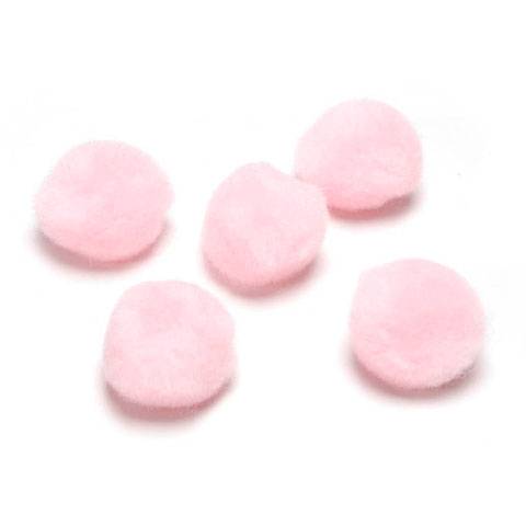 1 inch Acrylic Pom Poms - Pink - 100 pack