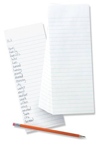 Pacon Spelling Paper - 4" x 10-1/2", Ream of 500 sheets