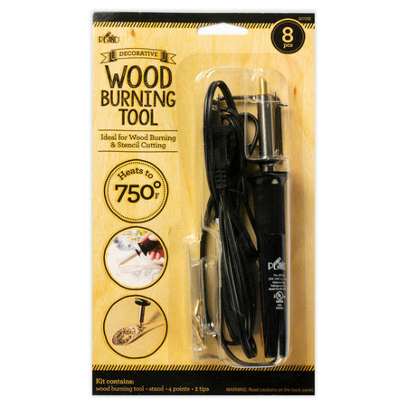 Decorative Wood Burning Tool Set, 8-Piece Set