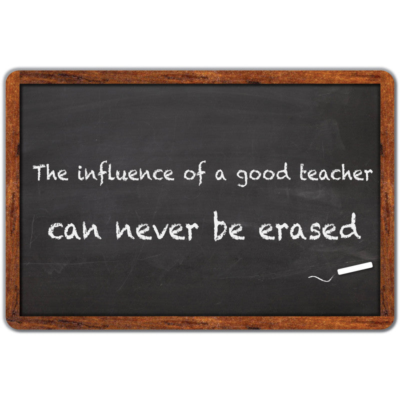 The Original Fun MatÂ® Computer Mouse Pad, 11.75x8 in, Teacher Inspiration, The Influence of a Good Teacher Can Never Be Erased, Chalkboard Pattern