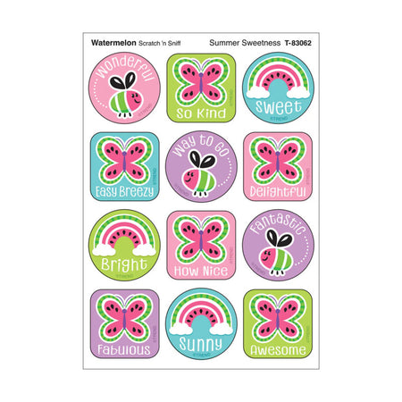 Summer Sweetness, Watermelon Scent Scratch 'n Sniff Stinky Stickers&reg;, Pack of 48