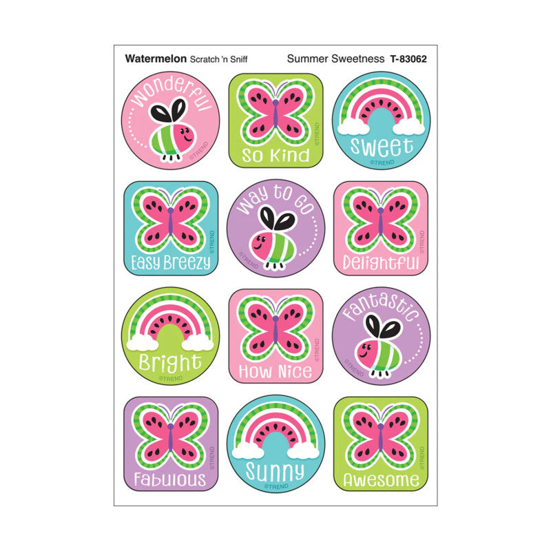 Summer Sweetness, Watermelon Scent Scratch 'n Sniff Stinky Stickers&reg;, Pack of 48