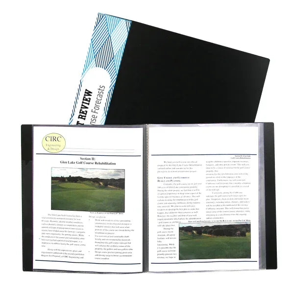 C-Line® Bound Sheet Protector Presentation Book, 24-Pocket, (Holds 48 pages)
