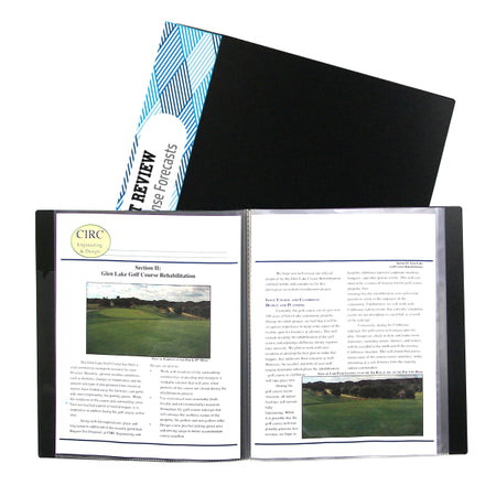 C-Line® Bound Sheet Protector Presentation Book, 24-Pocket, (Holds 48 pages)