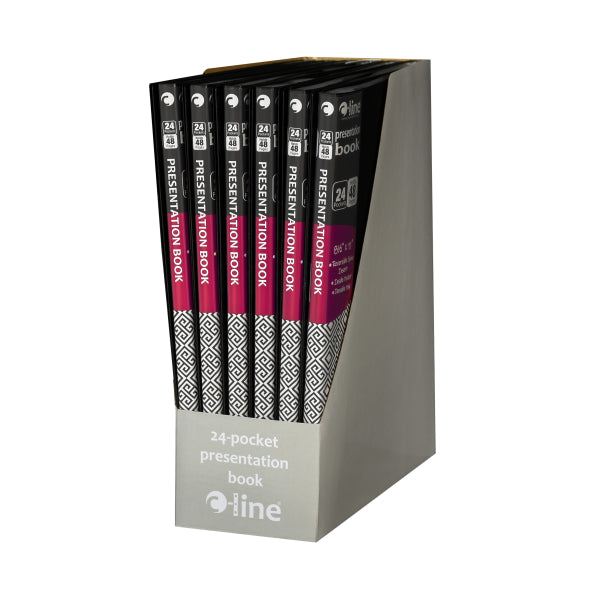 C-Line® Bound Sheet Protector Presentation Book, 24-Pocket, (Holds 48 pages)