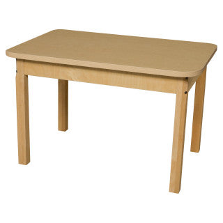 Wood Design, 24" x 36" Rectangle High Pressure Laminate Table with 24" Hardwood Legs, WD-HPL243624