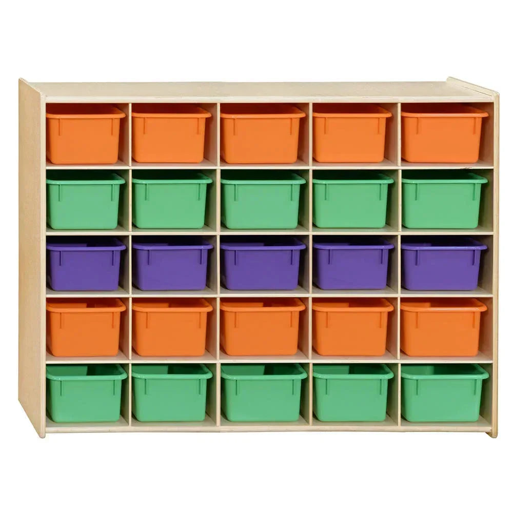 25 Tray Storage with Assorted Pastel Trays