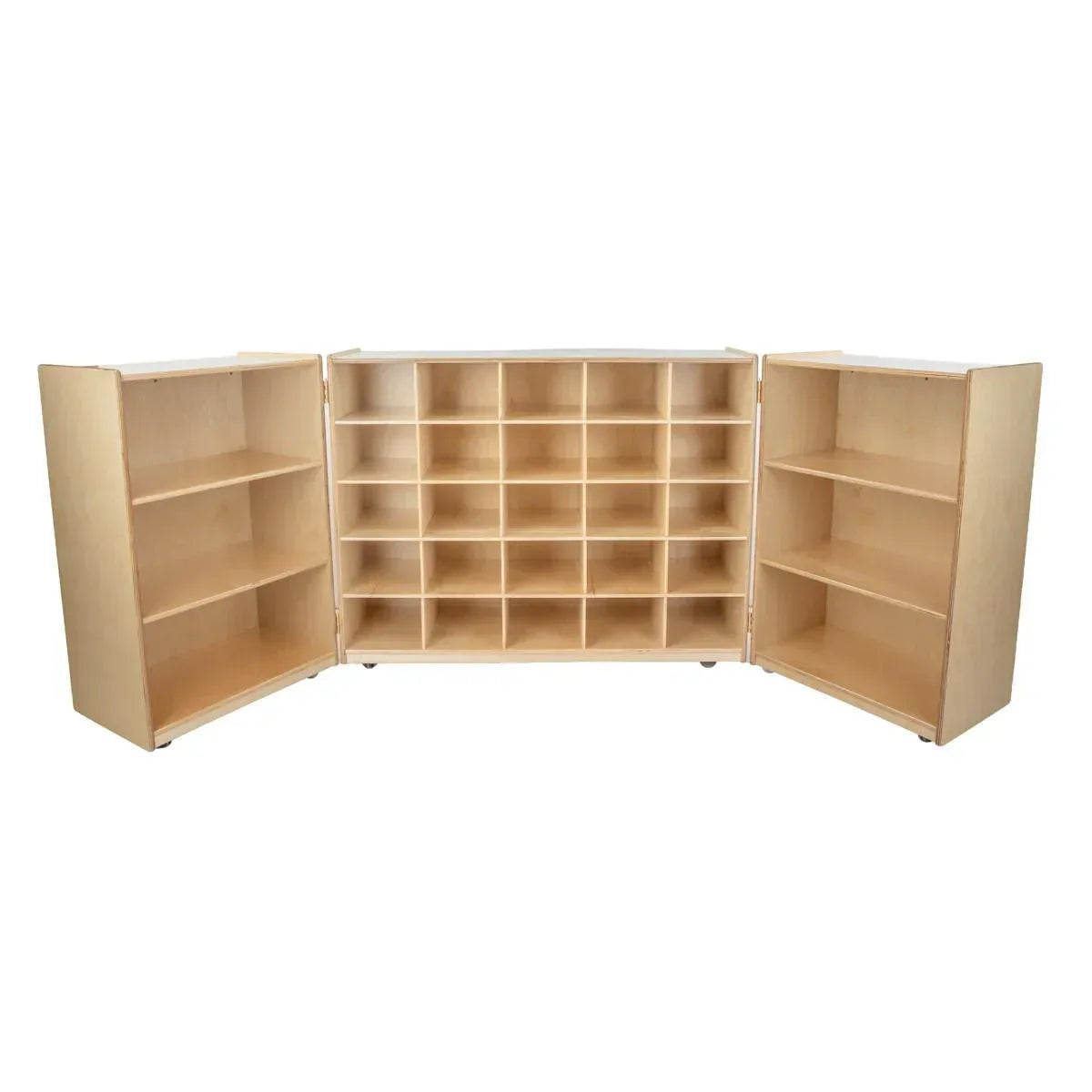25 Tray Tri-Fold Storage with (25) Brown Trays