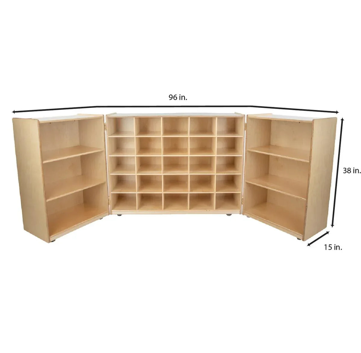 25 Tray Tri-Fold Storage with (25) Brown Trays