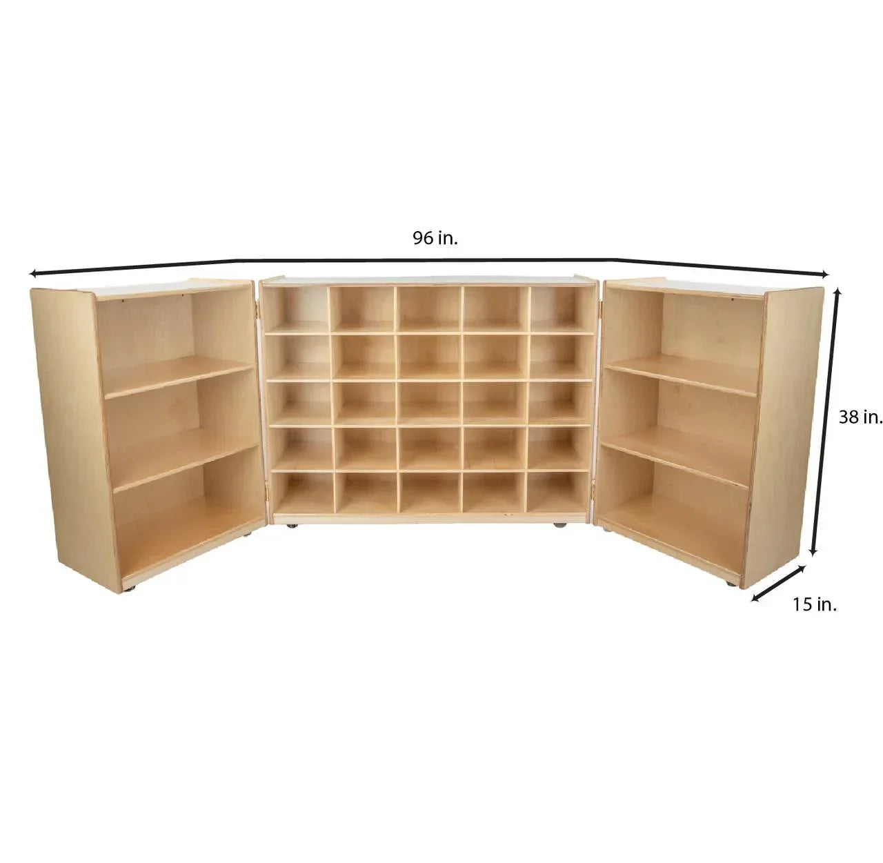 25 Tray Tri-Fold Storage with (25) Brown Trays
