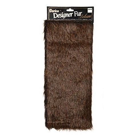 Large Luxury Fur 12" x 15"- Dark Brown