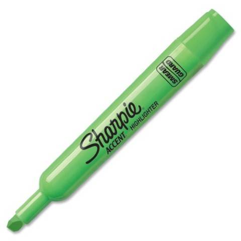 Sharpie Major Accent Highlighter, Green, 25026
